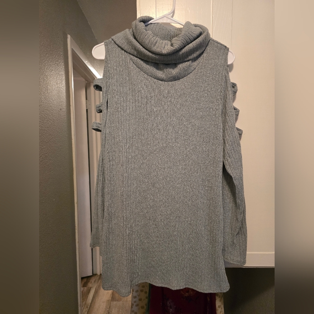 Cutout Sleeve Sweater